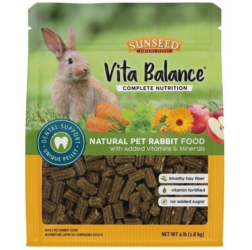 4 lbs Vita Balance Adult Pet Rabbit Food