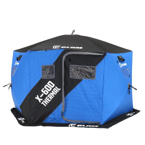 X-600 Thermal Six-Person Hub Ice Shelter - 138"LX138"WX90"H
