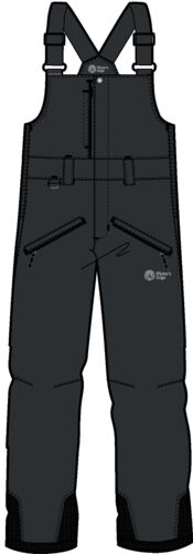 Unisex Winter's Edge Bibs in Black