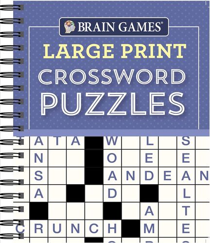 Large Print Crossword Puzzles Purple