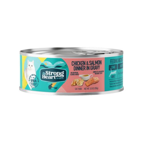 Chicken & Salmon Dinner in Gravy Wet Cat Food - 5.5 oz