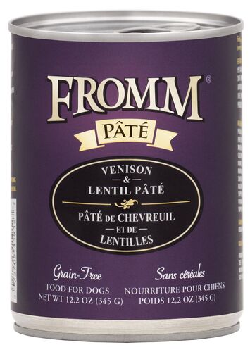 Venison & Lentil Pate Wet Dog Food - 12.2oz