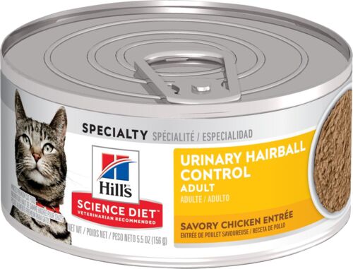 Adult Urinary Hairball Control Savory Chicken Entree Cat Food - 5.5 oz
