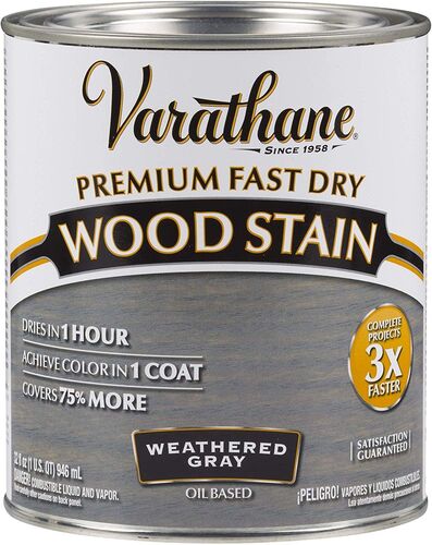 32 Ounce Weathered Gray Premium Fast Dry Wood Stain