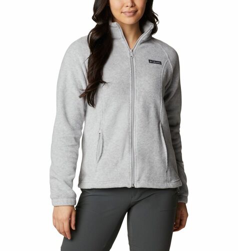 Women's Benton Springs Full Zip Fleece Jacket Plus Size in Grey