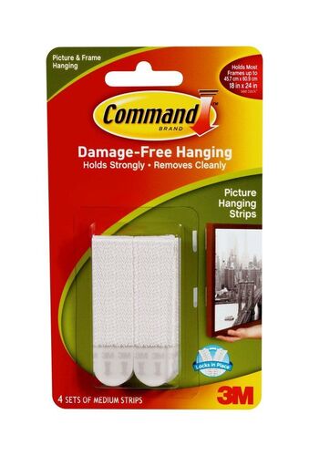 Command White Medium Picture Hanging Strips Kit