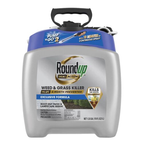 Dual Action Weed & Grass Killer Plus 4 Month Preventer with Pump 'N Go 2 Sprayer - 1.33 Gallon