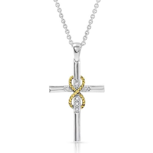 Women's Eternal Faith Cross Necklace