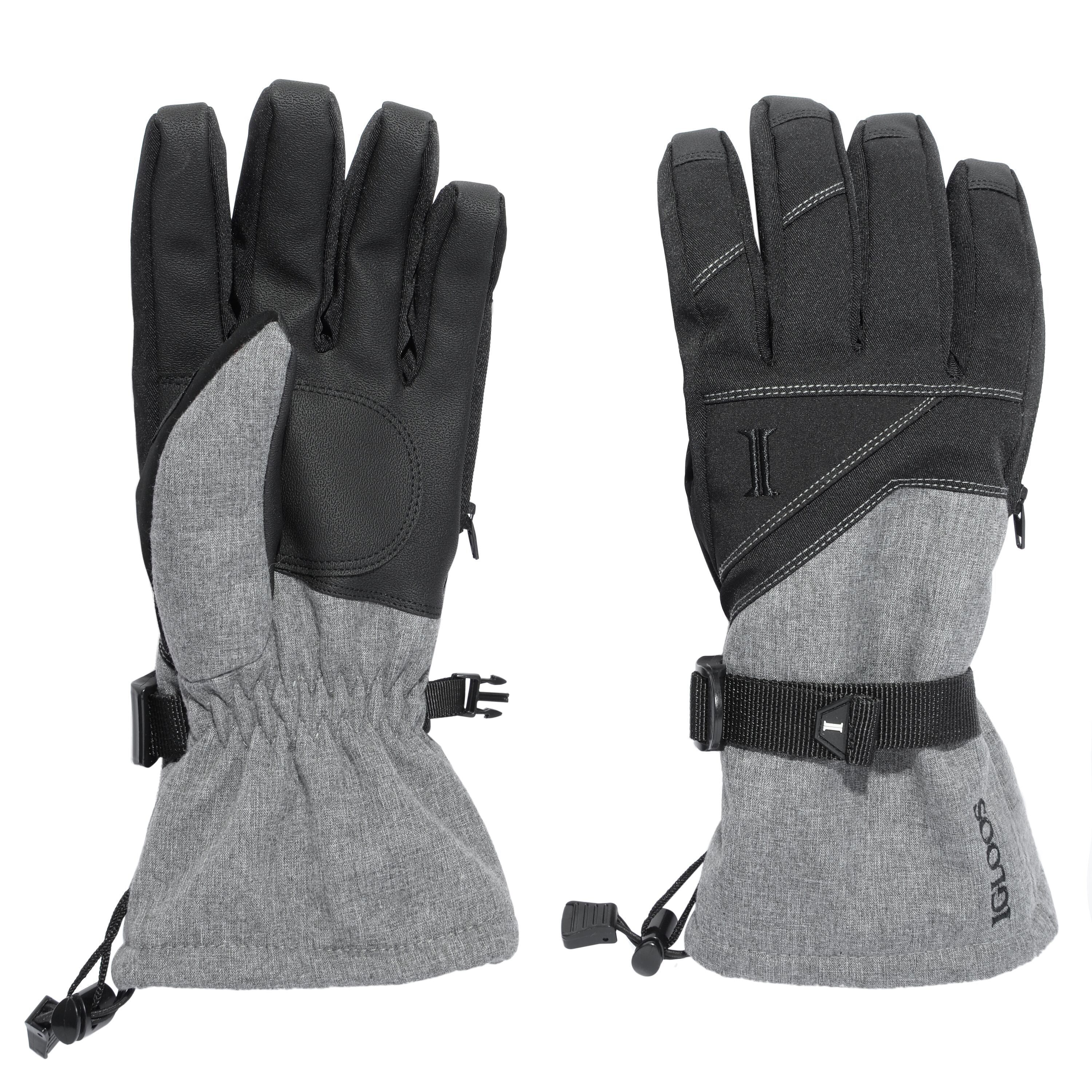 Igloos Men's Twill Gauntlet Ski Gloves