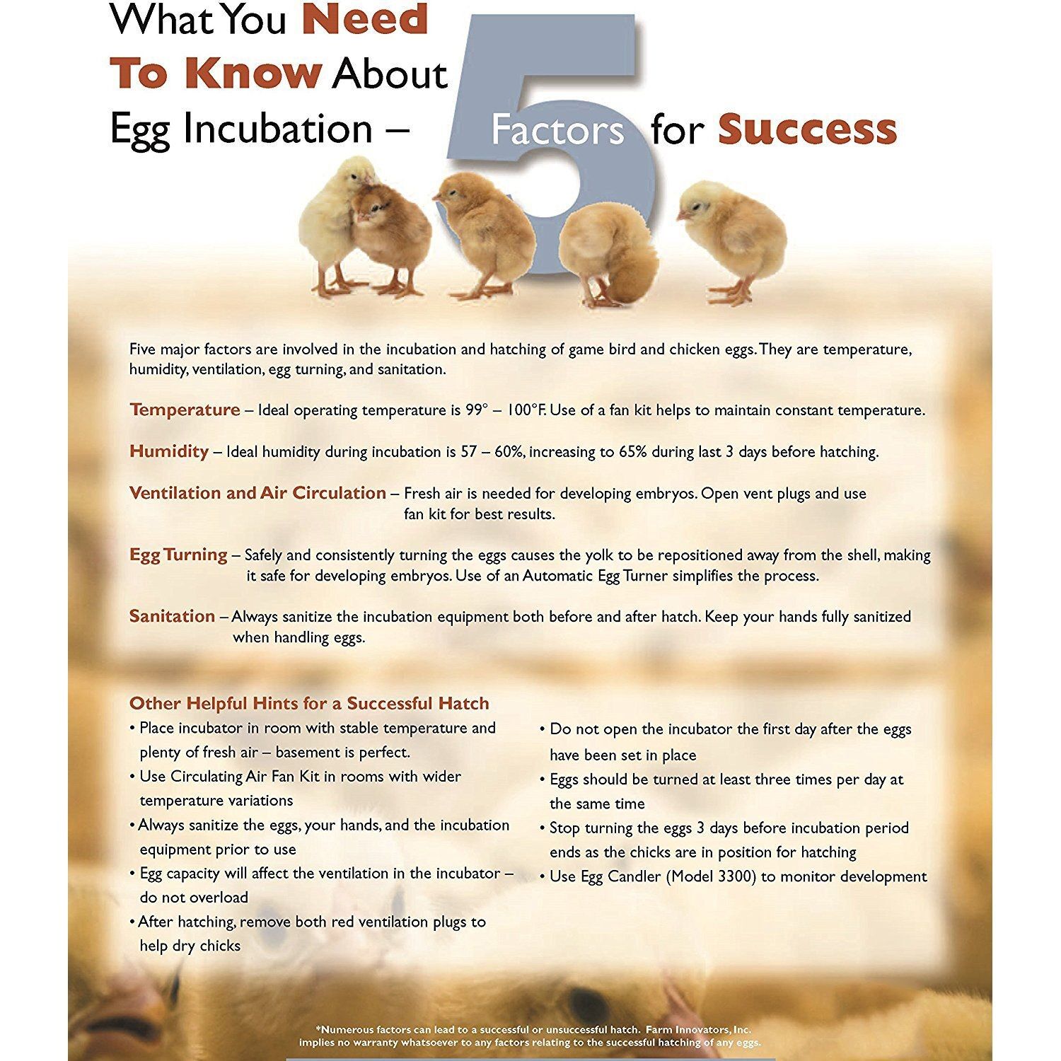 Farm Innovators Pro Series Digital Circulated Air Incubator with Auto Egg Turner