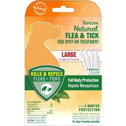 Flea & Tick Spot-On Treatment for Large Dogs over 75 lbs