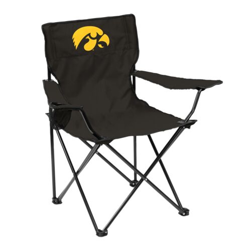 Iowa Hawkeyes Black Quad Chair
