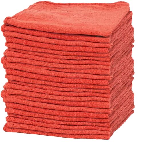 50-Pack Shop Towels in Red