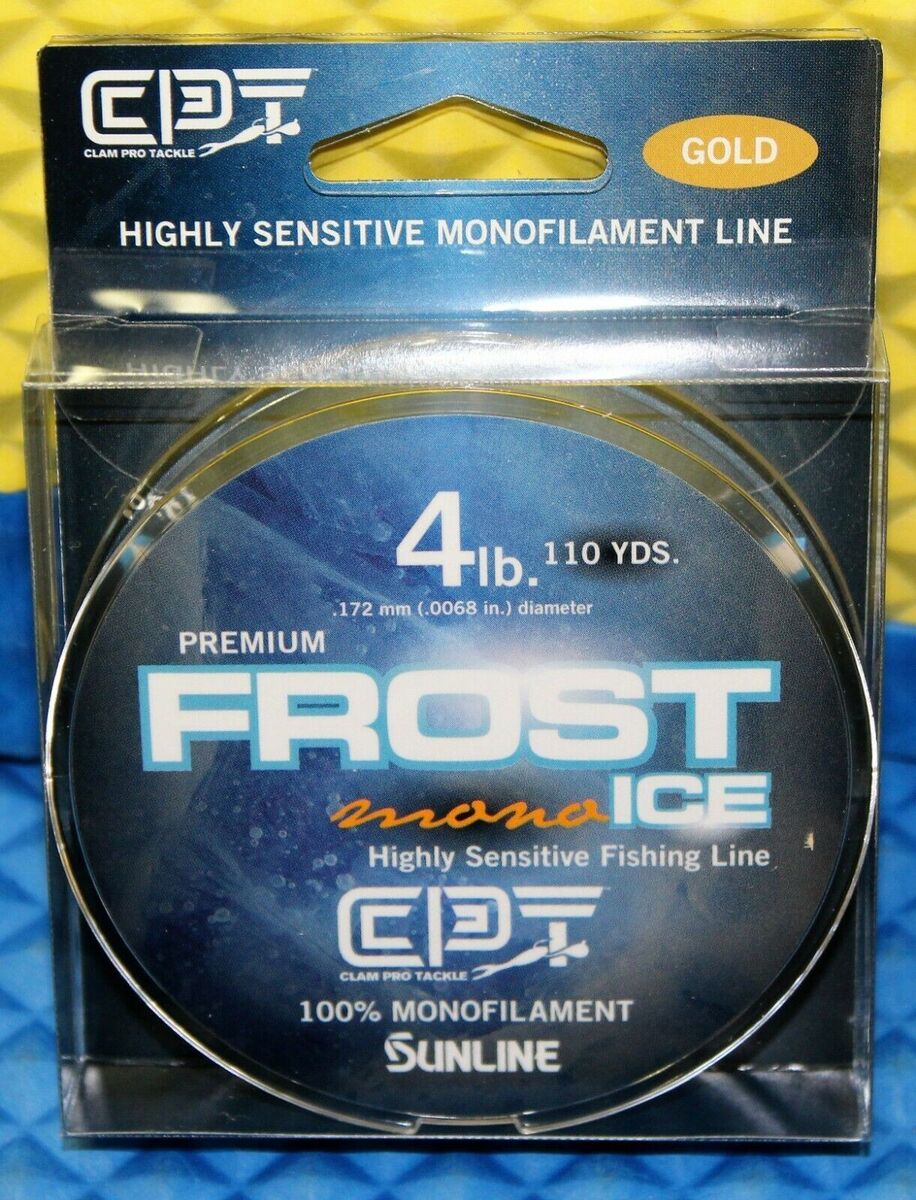 Clam 110YD 4LB Premium Frost Ice Fishing Line