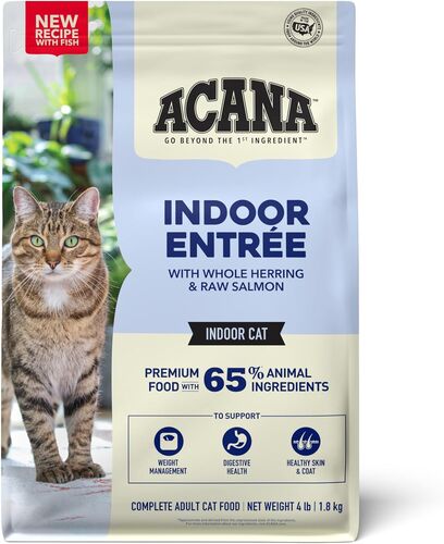 Indoor Entree with Whole Herring Dry Cat Food