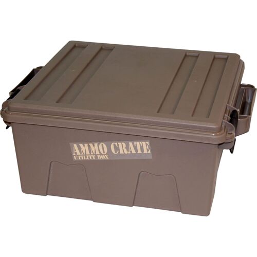 7.25" Deep Large Dark Earth Ammo Crate Utility Box