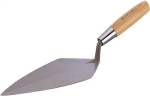 10" High Carbon Steel Blade, Hardwood Handle Brick Trowel