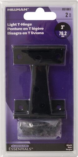 Hardware Essentials Light T-Hinge in Black