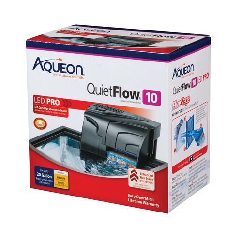 QuietFlow LED PRO Aquarium Power Filters - 10 Count