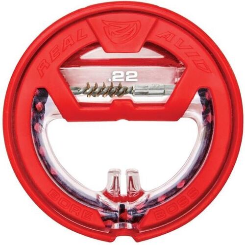 .22 Caliber Single Pass Pull Through Bore Cleaner 32" Cable 8.5" Mop with Storage Handle