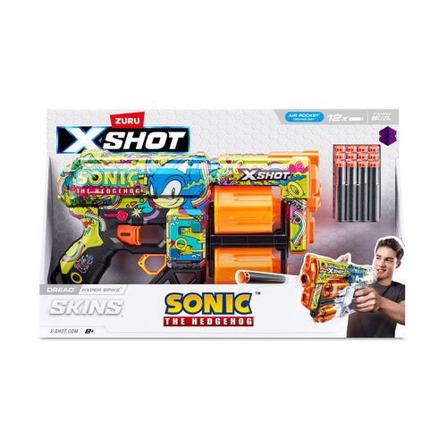 X-Shot Skins Dread Blaster - Mega Sonic Skin (12 Darts)