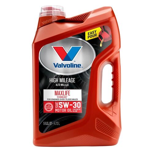 5W-30 High Mileage with MaxLife Technology Synthetic Blend Motor Oil - 5 Quart