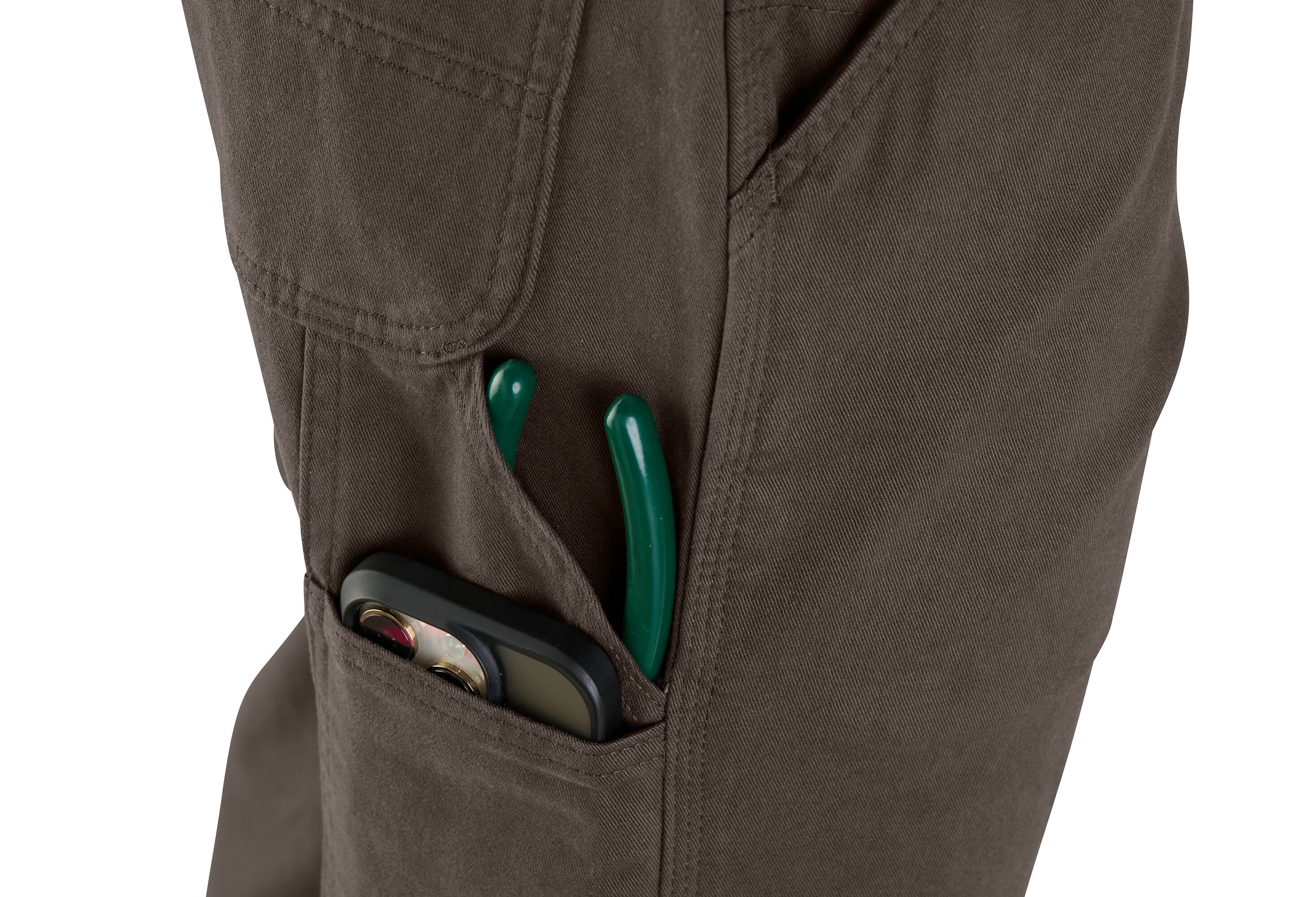 Men's Relaxed Fit Twill Utility Work Pant in Dark Coffee