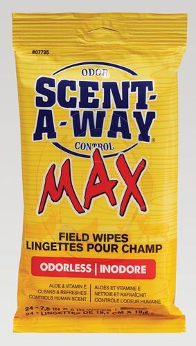Scent-A-Way MAX Field Wipes