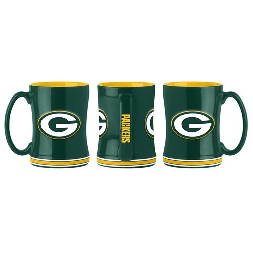 Green Bay Packers Relief Mug - 14 oz