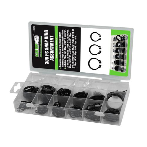 Snap Ring Assortment - 300 Piece