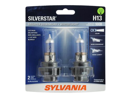 H13 SilverStar Halogen Headlight Bulb - 2 Pack