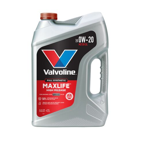 0W-20 MaxLife Full Synthetic High Mileage Motor Oil - 5 Quart