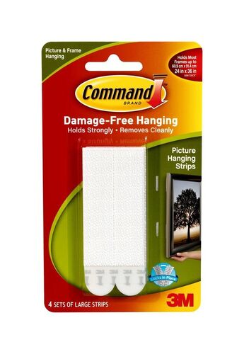 Command White Large Picture Hanging Strips 4 Pack
