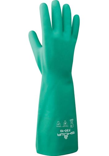 Green Full Nitrile Chemical Resistant Safety Glove
