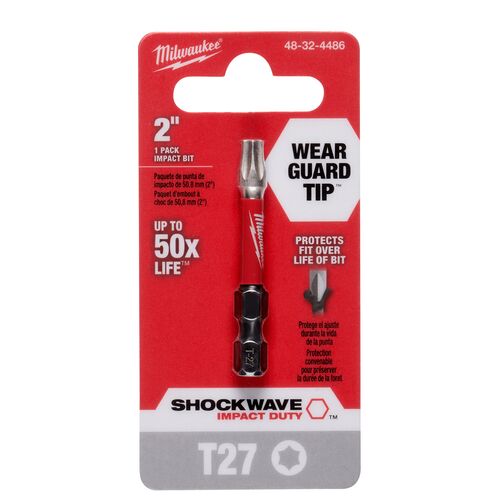 2" SHOCKWAVE Impact Torx Bit 1-Pack - T27