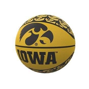 Iowa Hawkeyes Repeating Logo Mini Basketball