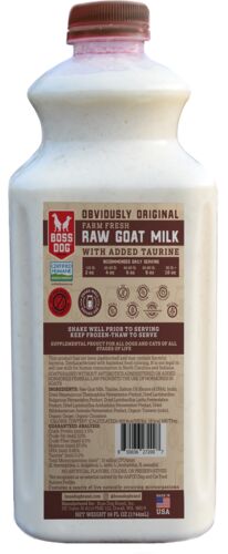 Raw Goat Milk For Pets 59 oz