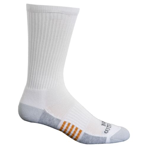 Men's Durable Crew Sock in White