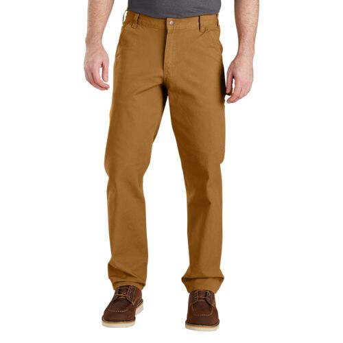 Men's Rugged Flex Relaxed Fit Duck Utility Work Pant in Carhartt Brown