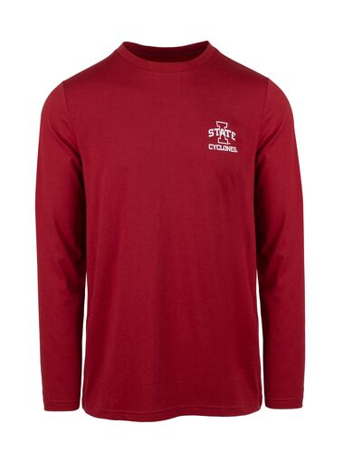 Men's ISU Rex Long Sleeve Shirt in Red - Assorted Sizes