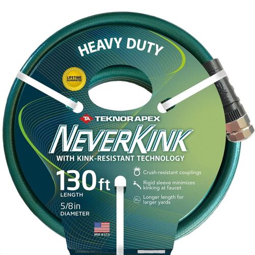 Neverkink Heavy-Duty Garden Hose - 5/8" x 130'