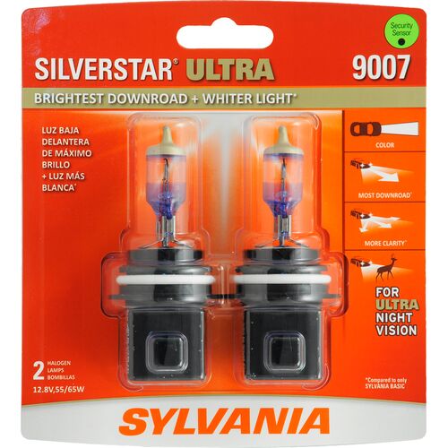 9007 SilverStar Ultra Halogen Headlight Bulb - 2 Pack