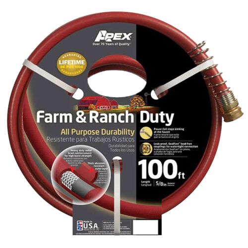 Farm & Ranch Duty Hose - 5/8" x 100'