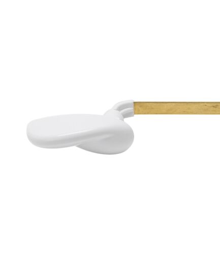 Universal Curved Toilet Tank Lever in White