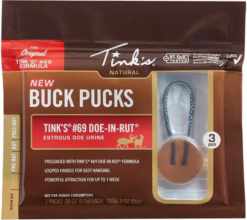 #69 Doe-in-Rut Buck Pucks - 3 Pack