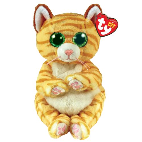 Original 8" MANGO Gold Striped Cat Plush Toy