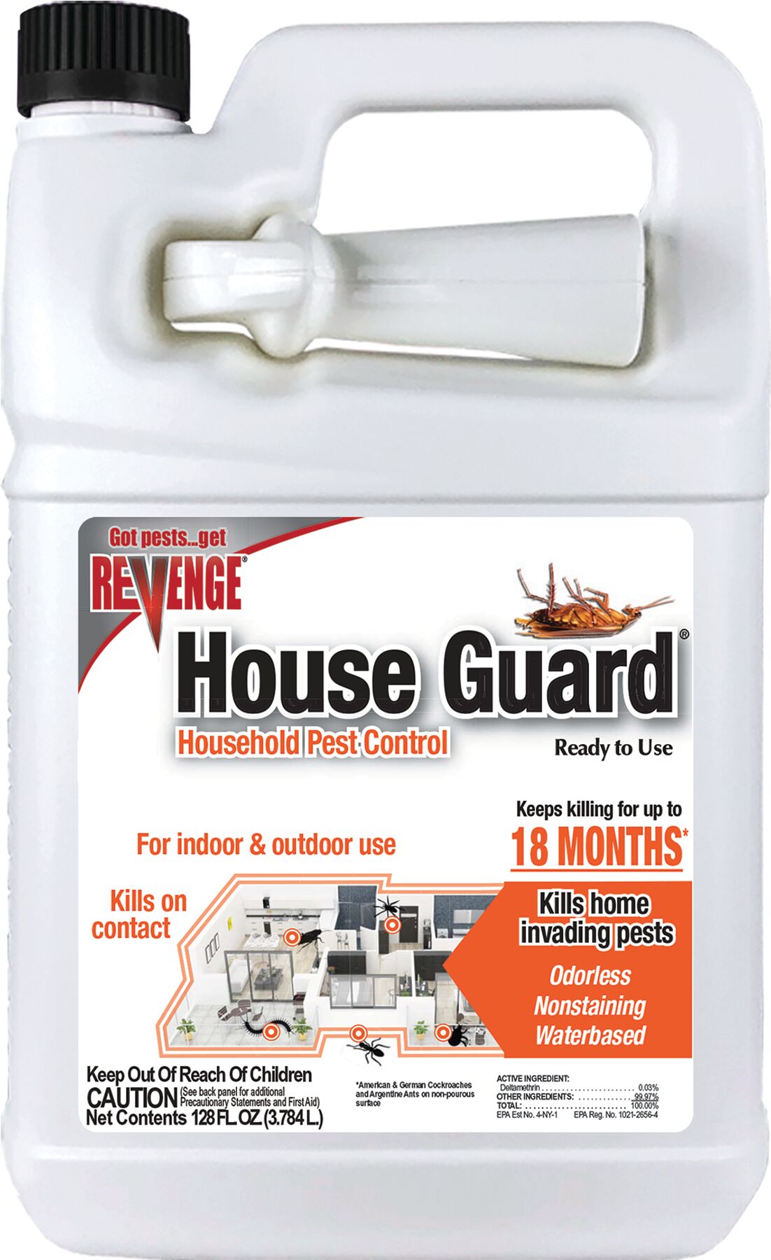 Home Guard Insect Revenge House Guard Household Pest Control Ready-To-Use - 128 oz