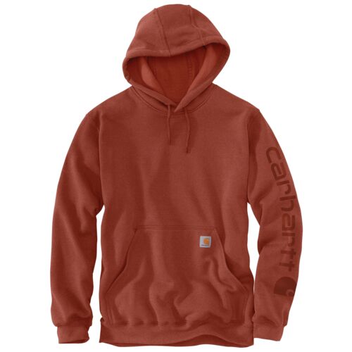 Men's Loose Fit Midweight Logo Sleeve Graphic Hoodie