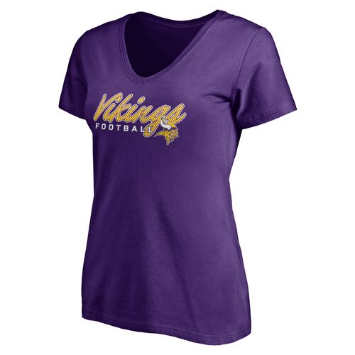 Women's End Zones Vikings V-Neck T-Shirt