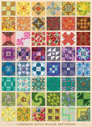 1000 Piece Common Quilt Blocks Puzzle